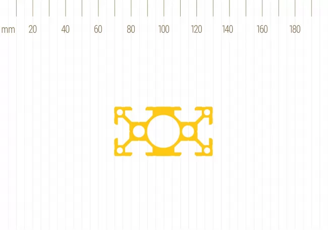 Aluminiowy profil 30x60 | Rowek V8
